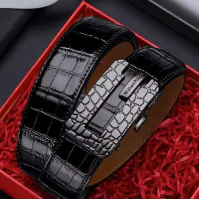 PURE COWHIDE AUTOMATIC BUCKLE BELT